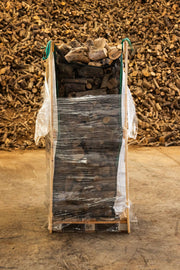 Olivenbrænde 1000 kg. Kæmpe bigbag på palle