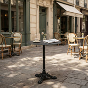 AFRICA 3 Cafébord m/bordplade i Komprimeret Natursten ø60cm
